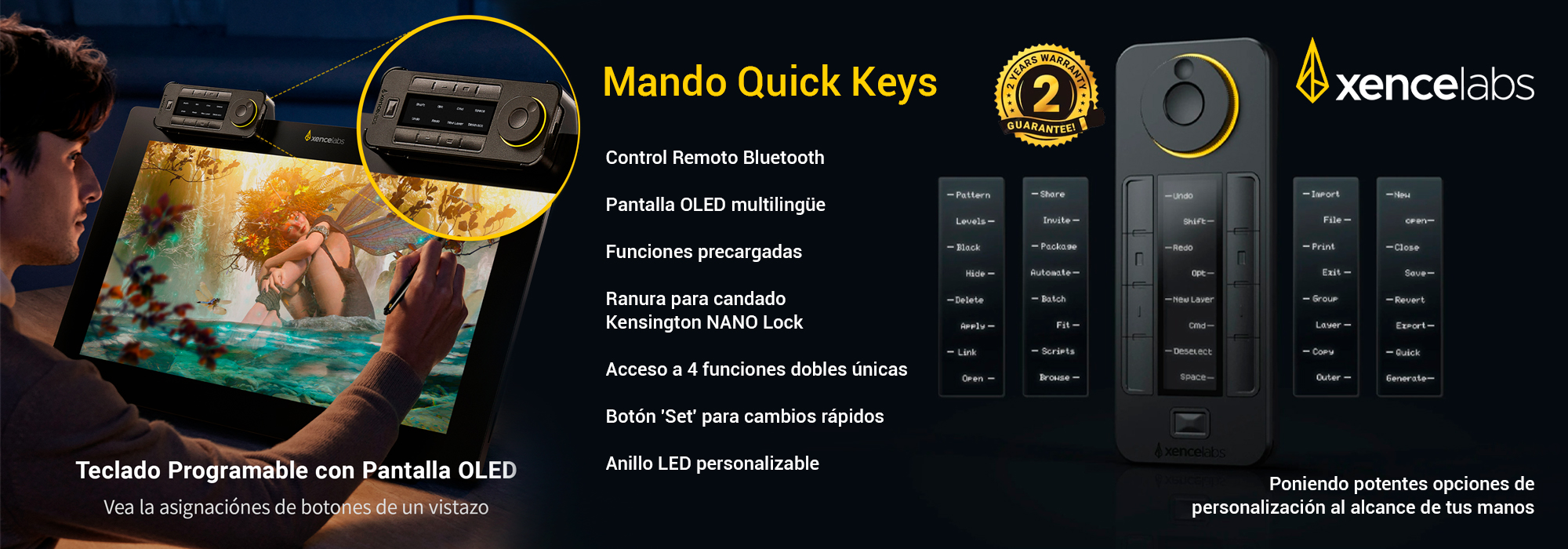 Quick Keys Xencelabs Bluetooth