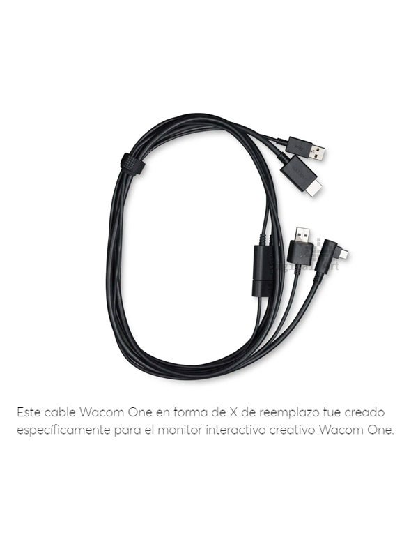 Cable para Wacom One, en forma de X<br>Stock: 1