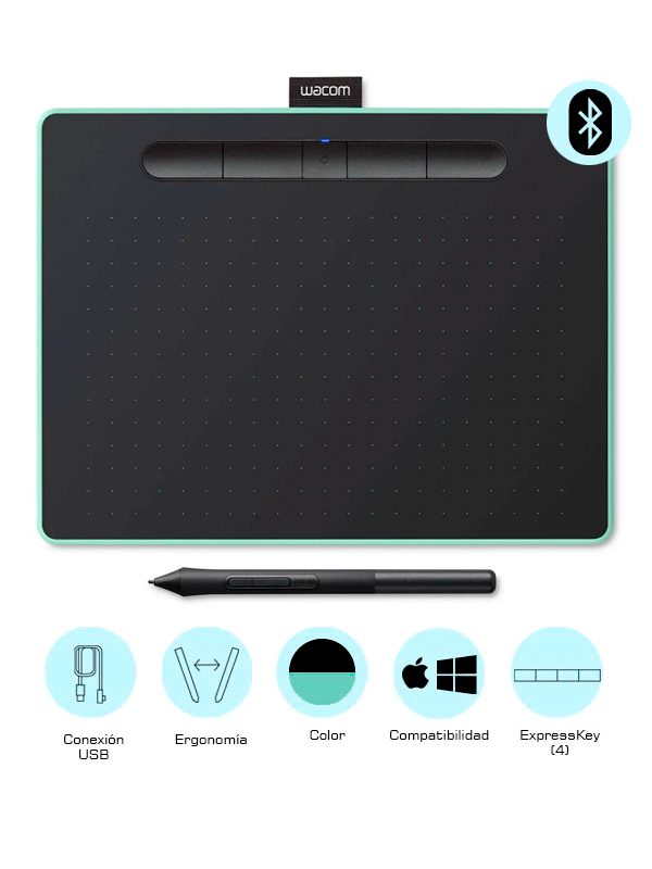 Intuos Medium Bluetooth Pistacho<br>Stock: 7