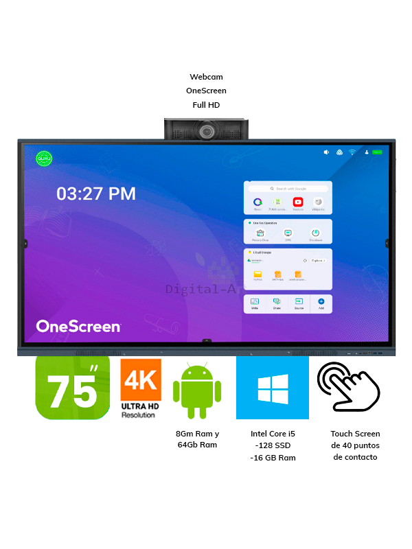 OneScreen TouchScreen 75”<br>Stock: 0